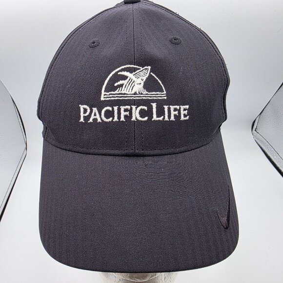 Nike Heritage86 Dri Fit Mens Adjustable Black Hat Pacific Life Baseball Casual - Picture 1 of 10